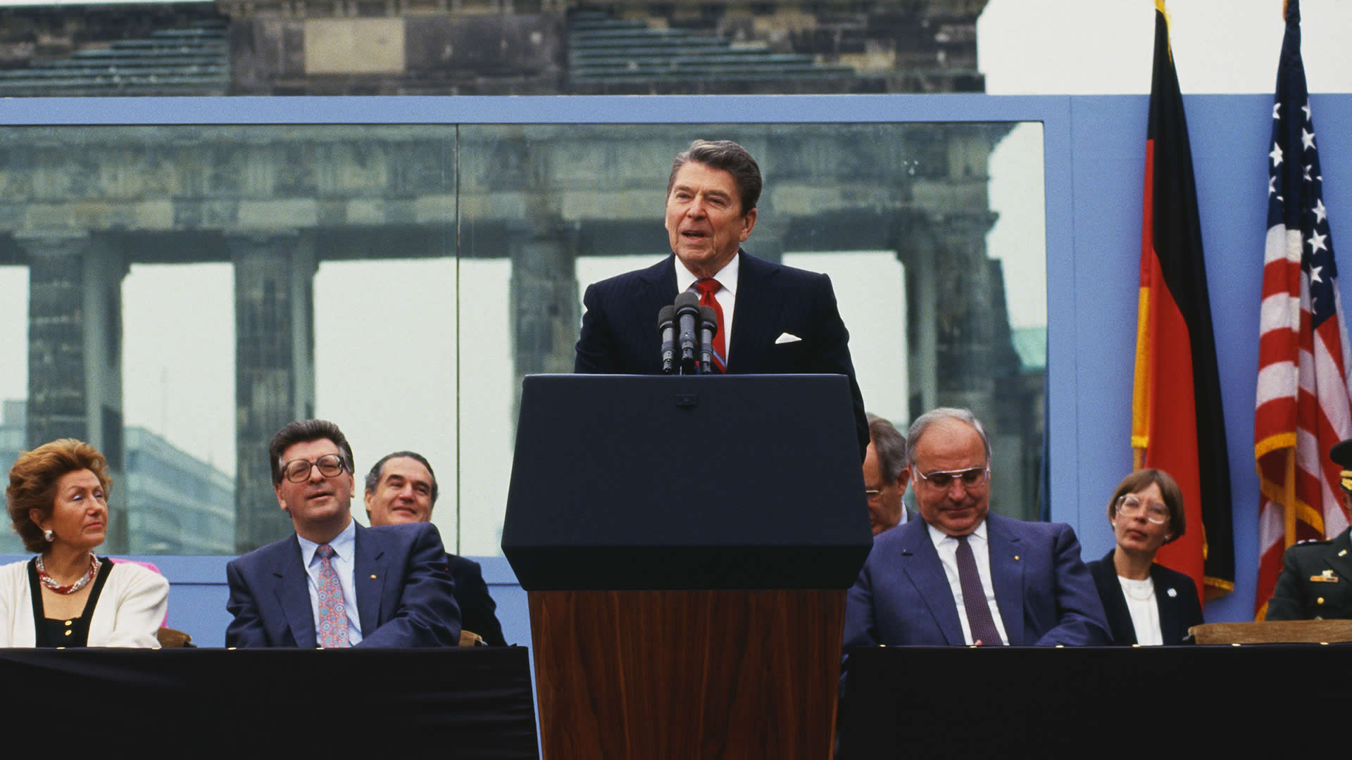Reagan - Berlin Wall, 
		June 12, 1987