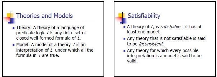 theories satisfiability